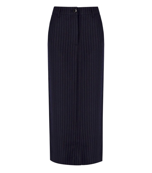 Essentiel Antwerp  Glossary Navy Blue Midi Skirt