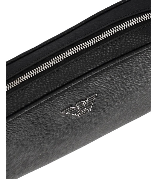 emporio armani black toiletry bag