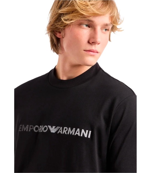 emporio armani black t-shirt with logo