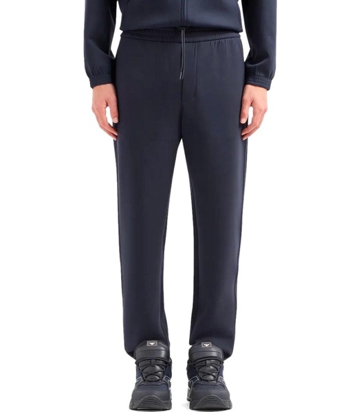 emporio armani travel essential navy blue trousers