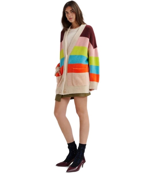 essentiel antwerp gaan multicolored cardigan