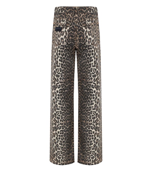 Ganni  Izey Animal Print Jeans