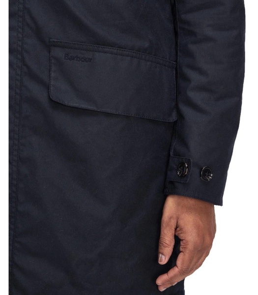 barbour mac navy blue jacket