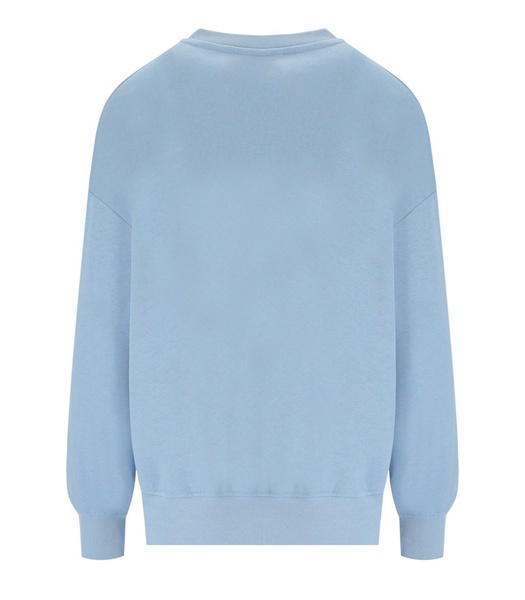 ganni isoli placid blue sweatshirt