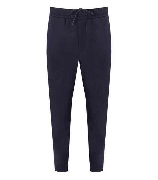 emporio armani travel essential navy blue trousers