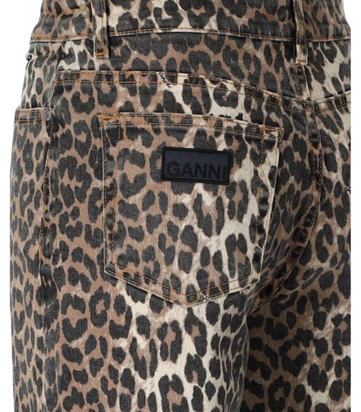 Ganni  Izey Animal Print Jeans