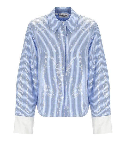 essentiel antwerp giuliano light blue shirt