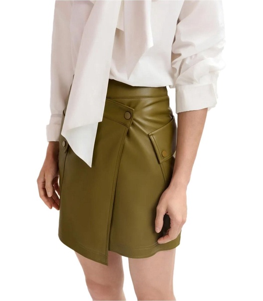 Essentiel Antwerp  Gradual Olive Green Skirt