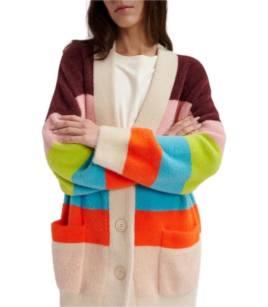 essentiel antwerp gaan multicolored cardigan