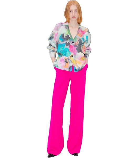 Stine Goya Timo Fuchsia Wide Leg Trousers