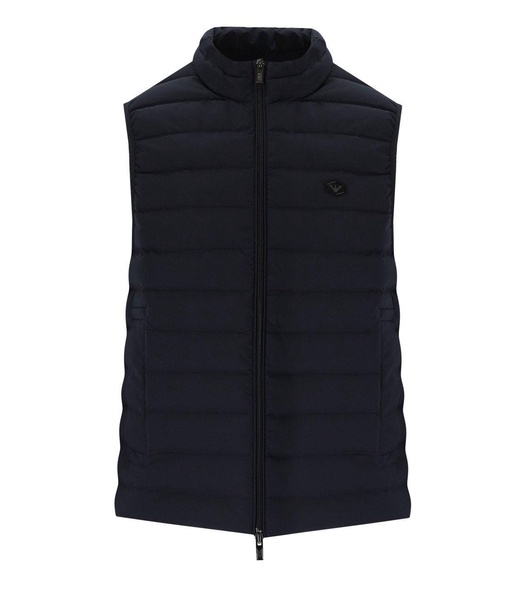 Emporio Armani Essential Navy Blue Quilted Vest