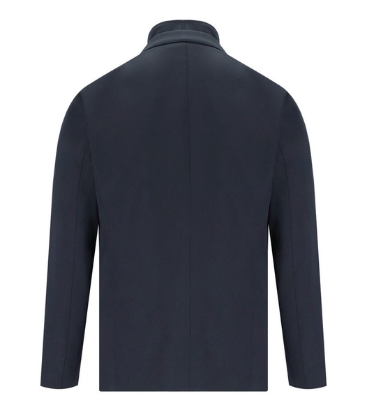 Emporio Armani  Blue Navy High-Neck Jacket