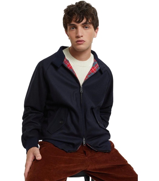 Baracuta Melton 69 Deep Blue Bomber Jacket