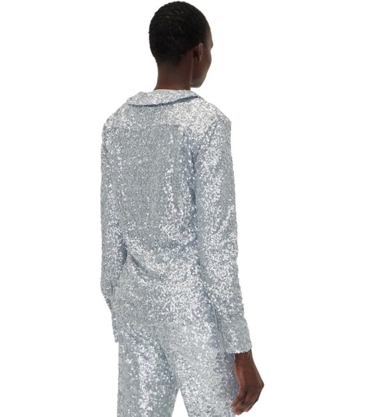 Stine Goya Grey Sequins Shirt