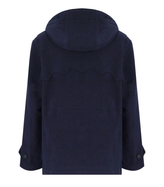 Baracuta Double Wool Short Duffle Navy Blue Montgomery Jacket