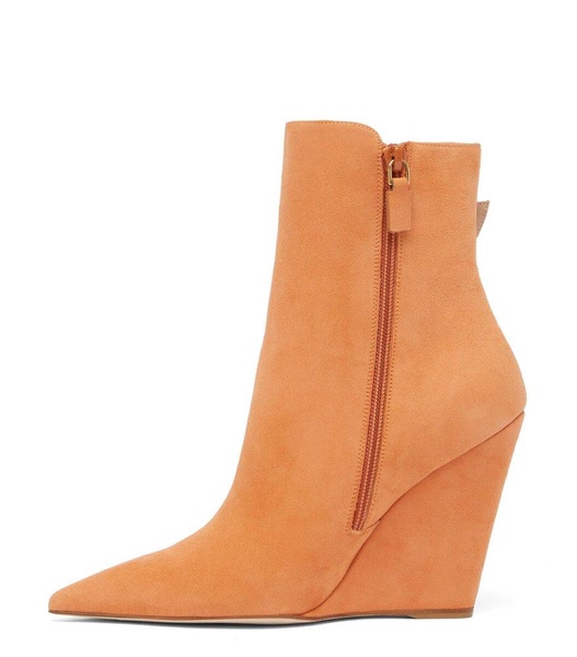 Stuart Weitzman Wedge-Heeled Pointed Toe Boots