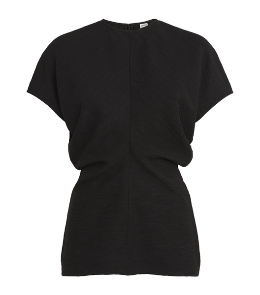 Short-Sleeve Draped Top