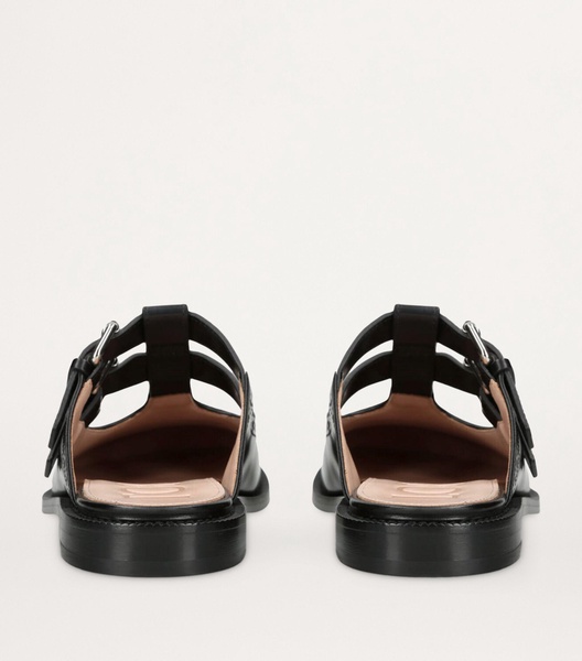 Leather Campo Mary Jane Mules