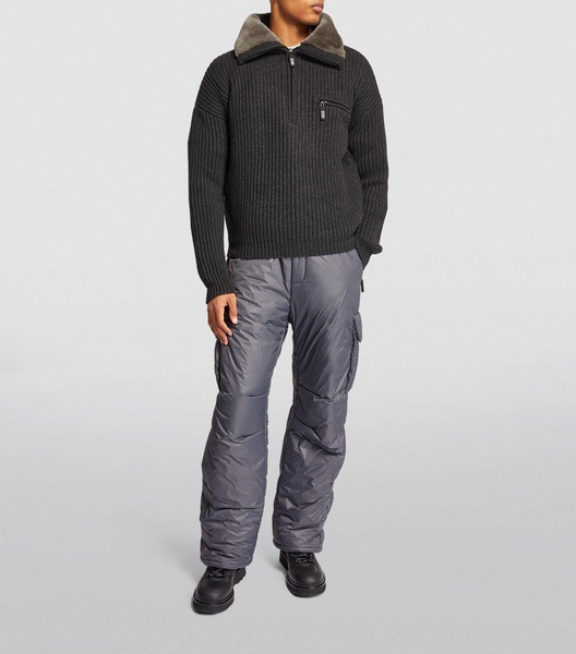 Cashmere Funnel-Neck Sweater