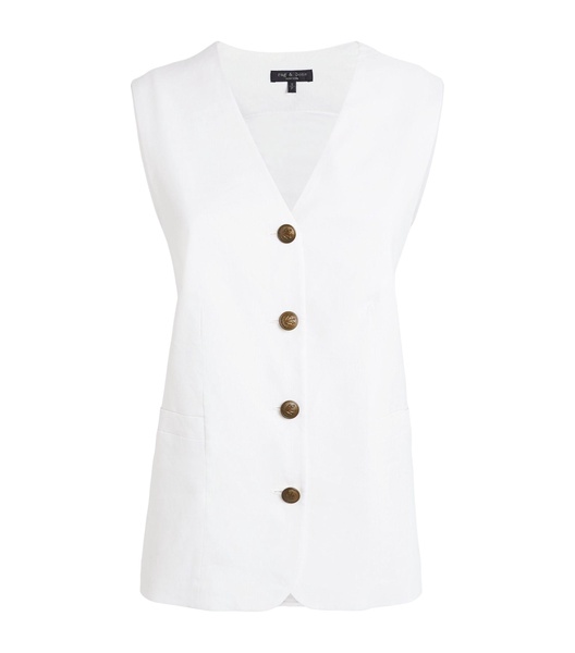 Linen-Blend Charlotte Waistcoat