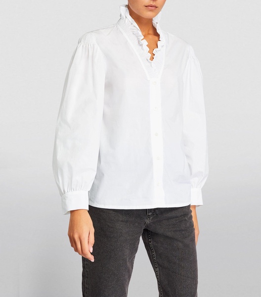 Ruffled-Collar Blouse