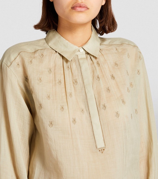 Embroidered Robin Blouse