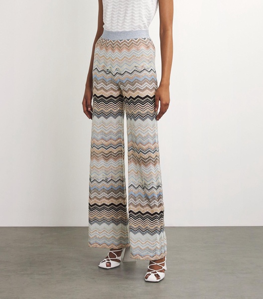 Chevron-Knit Trousers