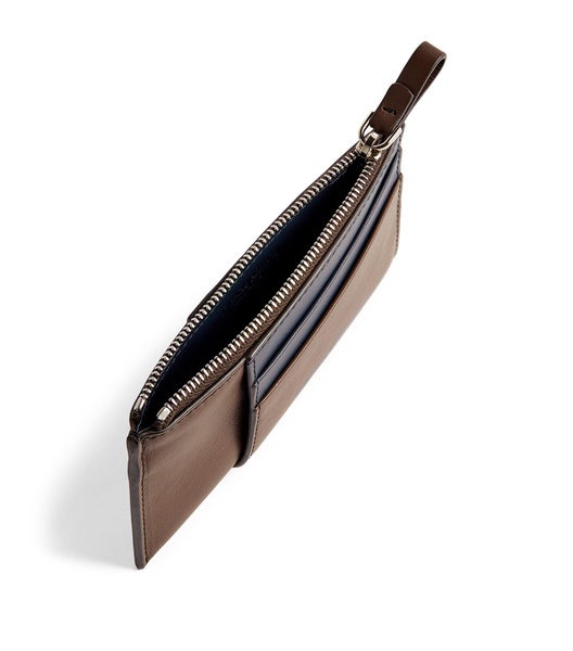 Leather Two-Tone Leather Card Holder