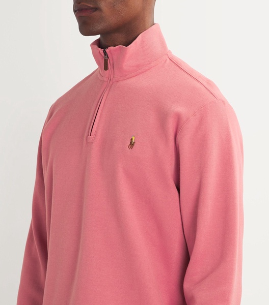 Cotton Quarter-Zip Sweater