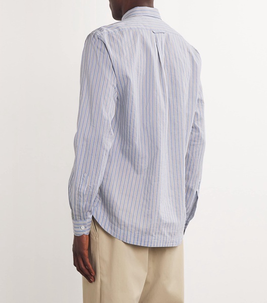 Cotton-Silk Stripe Shirt