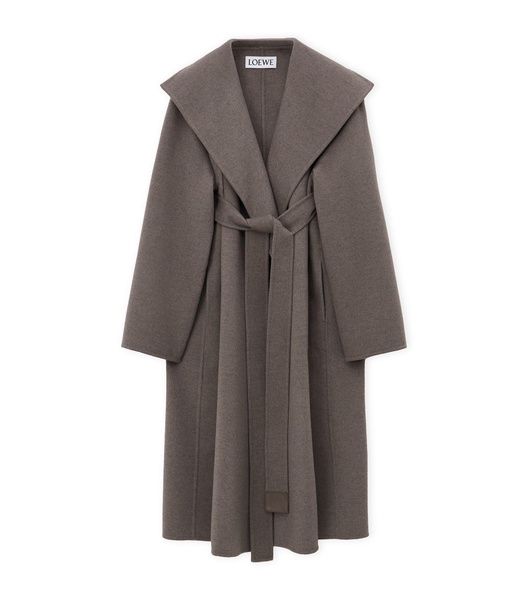 Wool-Cashmere Belted Coat