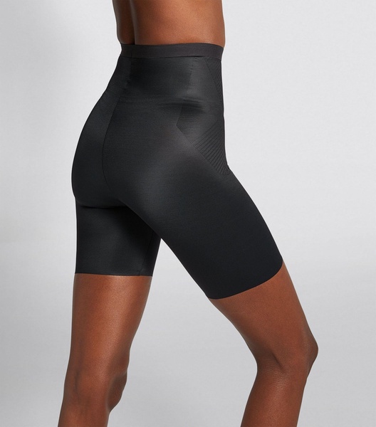 High-Waist Mid-Thigh Shorts - Medium Control