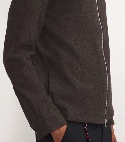 Cashmere Zip-Up Shirt