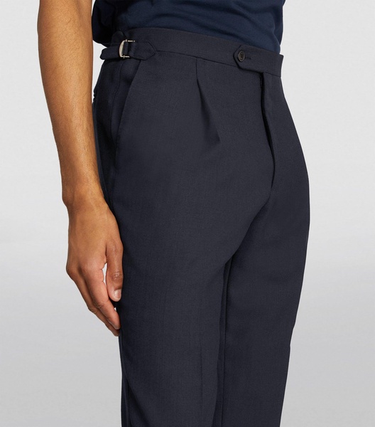 Wool-Cashmere Tailored Trousers