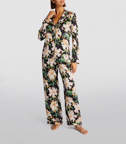 Silk Lily Long Pyjama Set