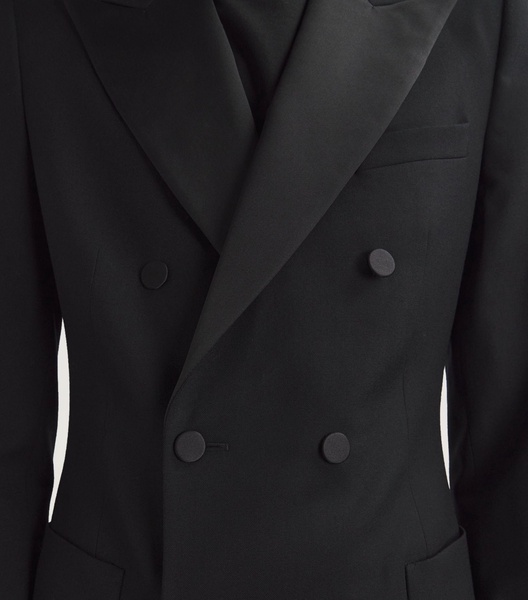 Wool-Blend Tuxedo Jacket