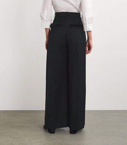 Wide-Leg Tailored Trousers