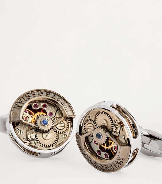 Circle Skeleton Gear Cufflinks 