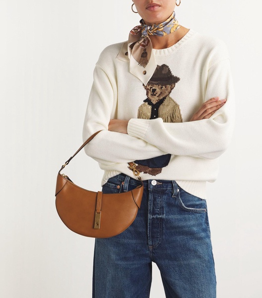 Leather Polo ID Shoulder Bag