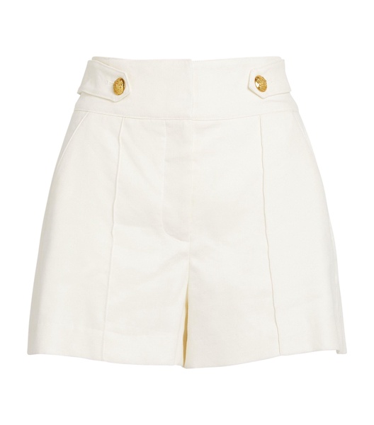 Linen-Blend Runo Shorts