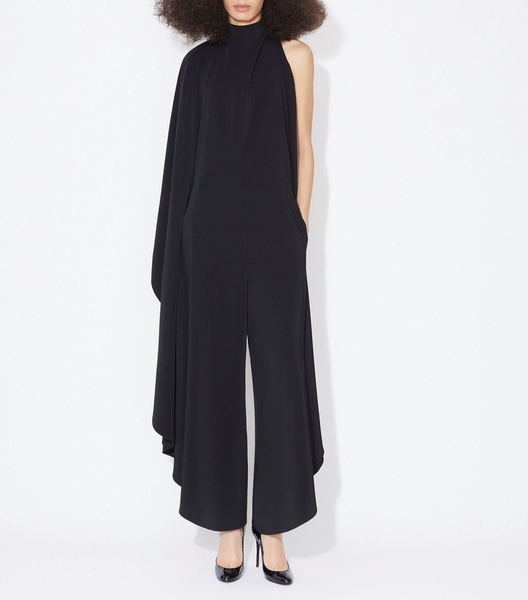 Virgin Wool Backless Jumpsuit