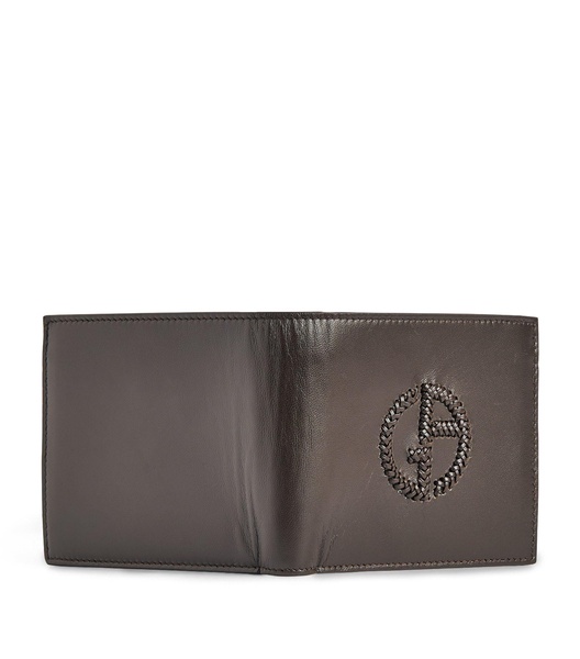 Leather Logo Bifold Wallet