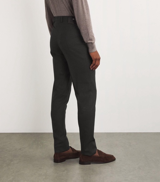 Cashmere-Blend Tailored Trousers