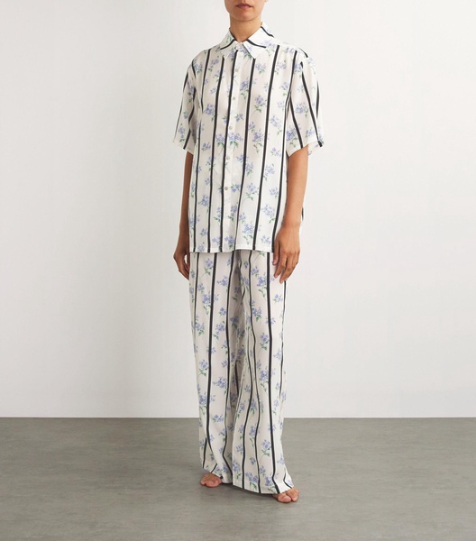 Silk Alabama Hypnos Striped Pyjama Set