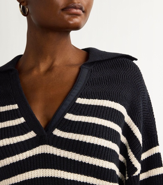 Striped Jen Polo Sweater