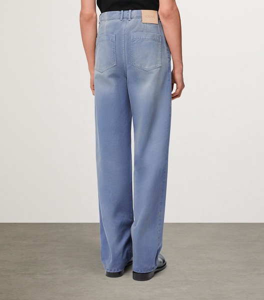 Cotton-Blend Baggy Trousers