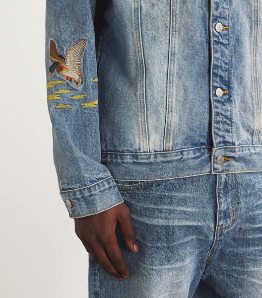 Denim Duck Embroidered Jacket