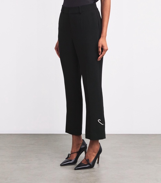 Rhinestone Safety-Pin Kerry Trousers