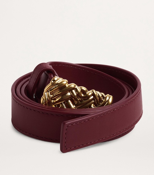 Leather Intreccio Belt