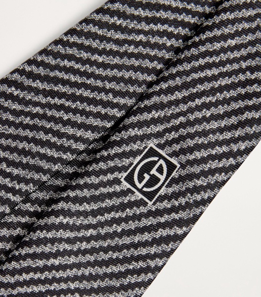 Silk Geometric Print Tie